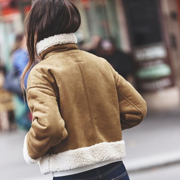 Zara double faced centre zippered jacket - Picture 2 of 6